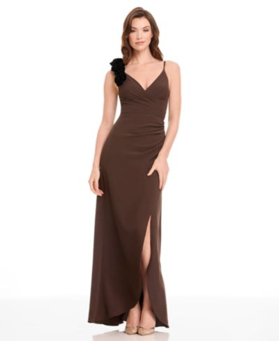 Платье макси Dress the Population Women's Camelia Ruffled A-Line