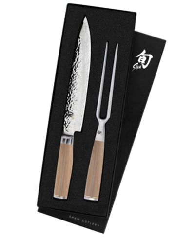 Shun Stainless Steel Premier 2 Piece Carving Knife Set