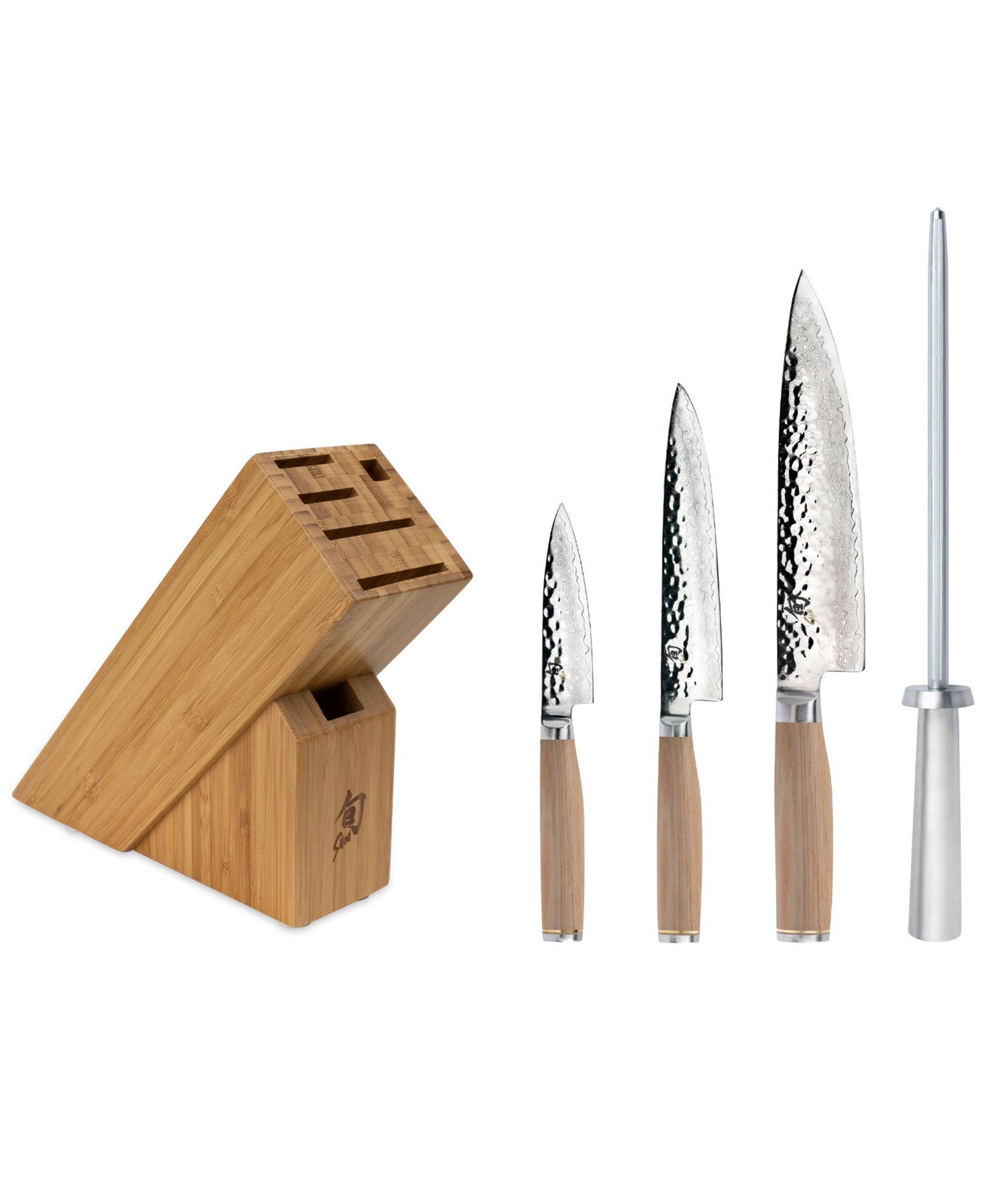 Shun Stainless Steel Premier Blonde 5 Piece Starter Knife Set