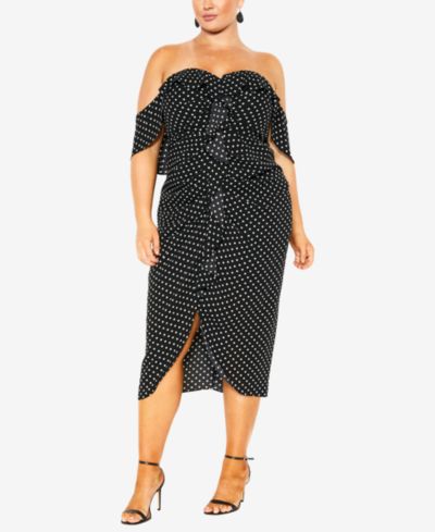 Женское платье CITY CHIC Plus Size Gina Spot