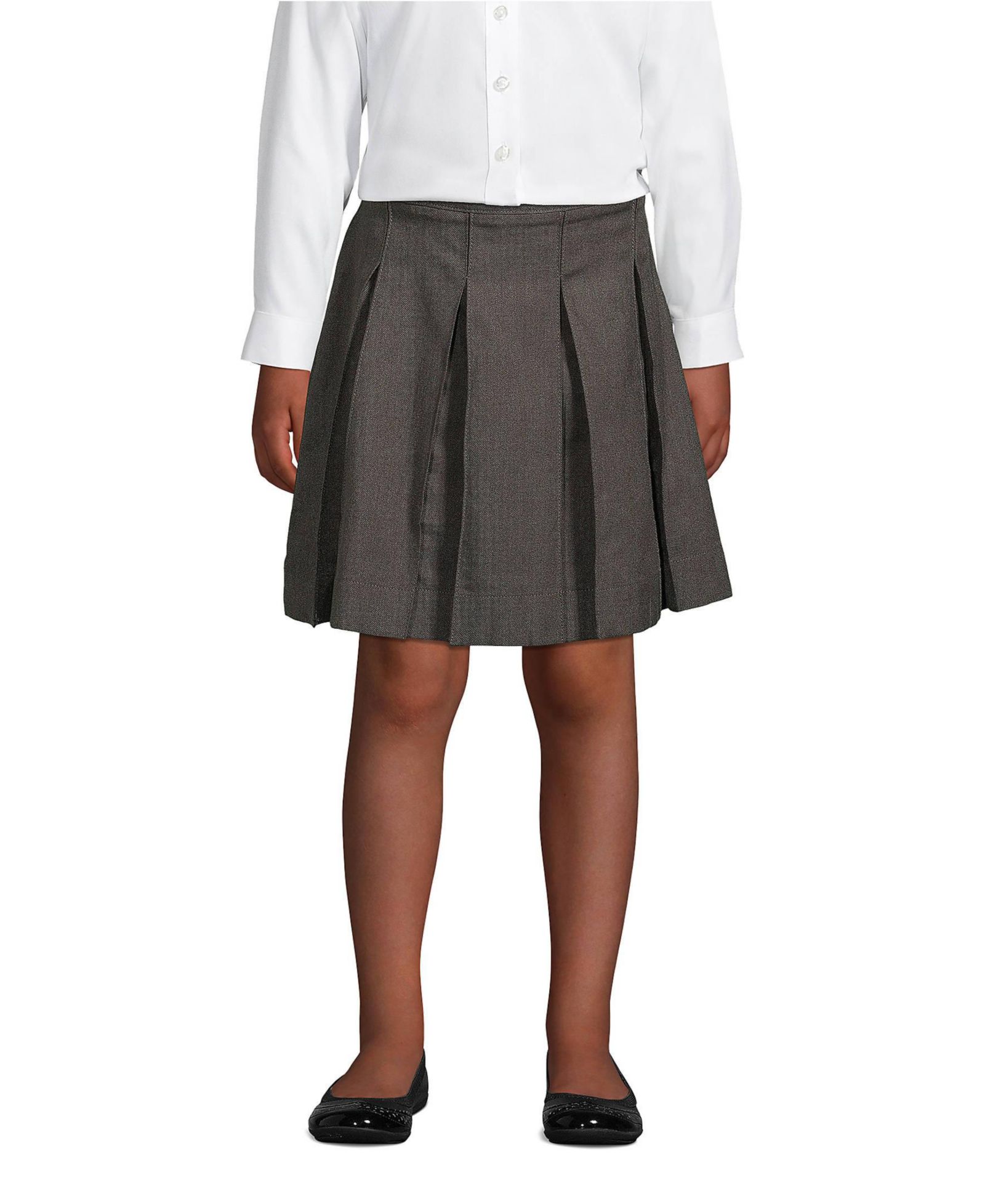 Юбка Lands' End Little Girls Box Pleat Below the Knee