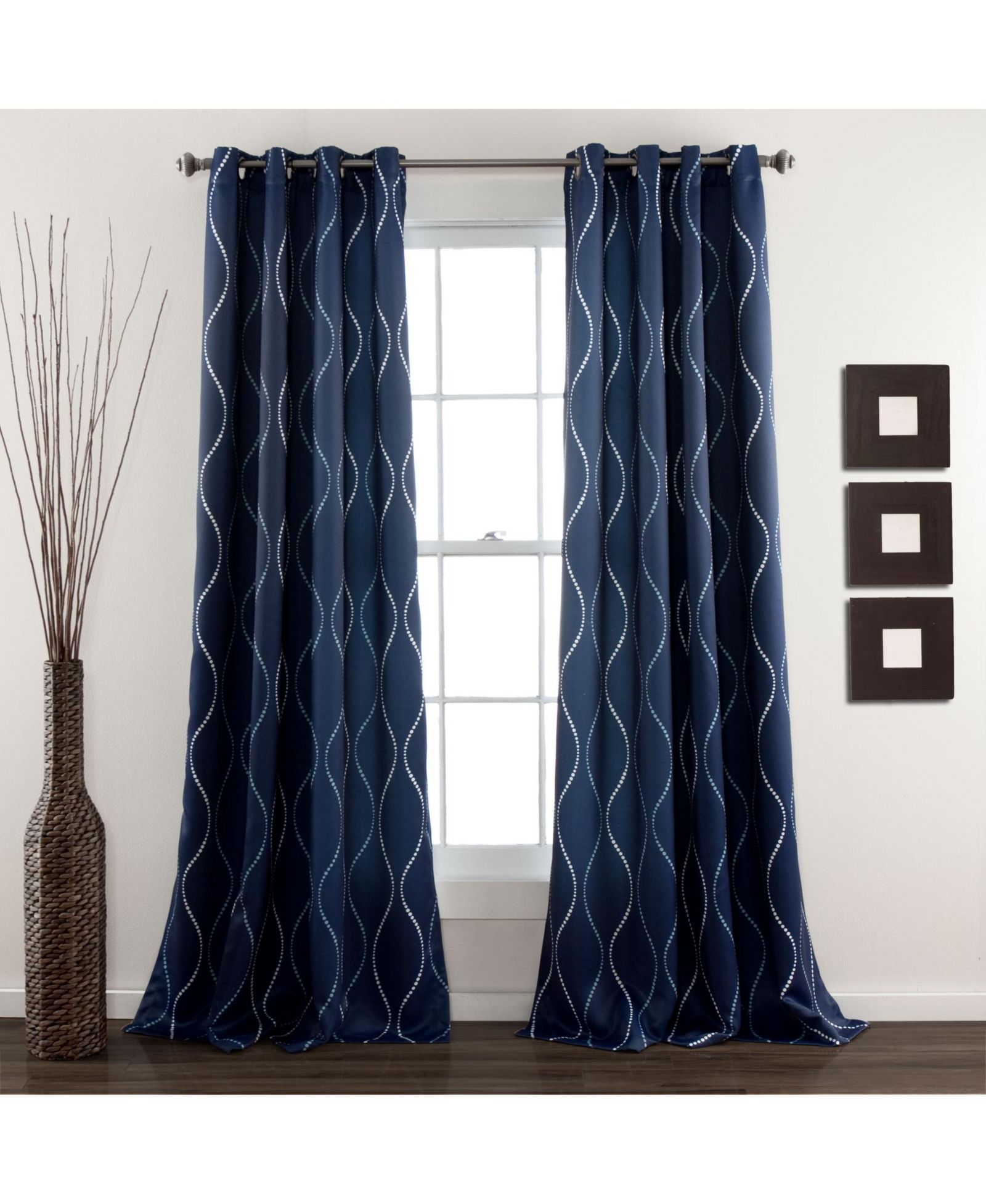 Шторы Lush Decor Swirl Light Filtering Window Curtain Panels