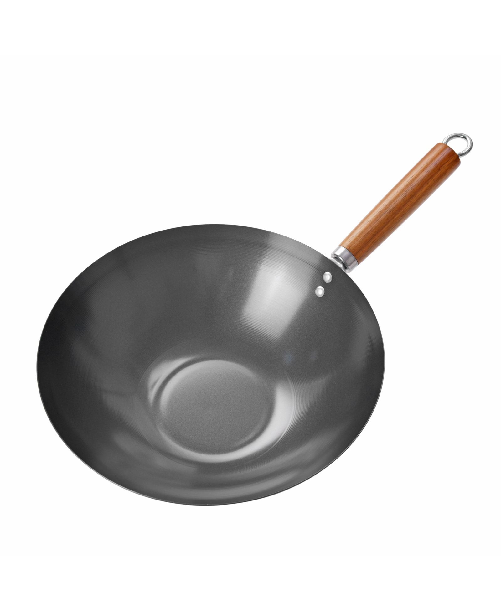 Commercial Chef 12" вок из углеродистой стали с ручкой из акации, CHCSW12