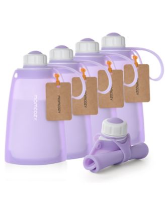 Силиконовые пакеты для хранения молока Momcozy, 5 шт., светло-фиолетовые