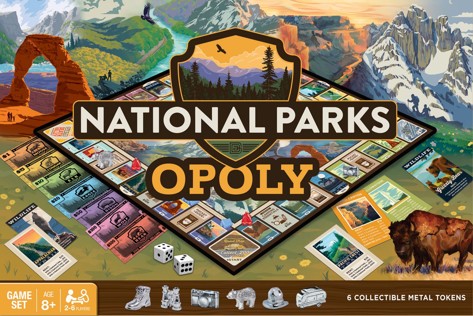Настольная игра National Parks Opoly