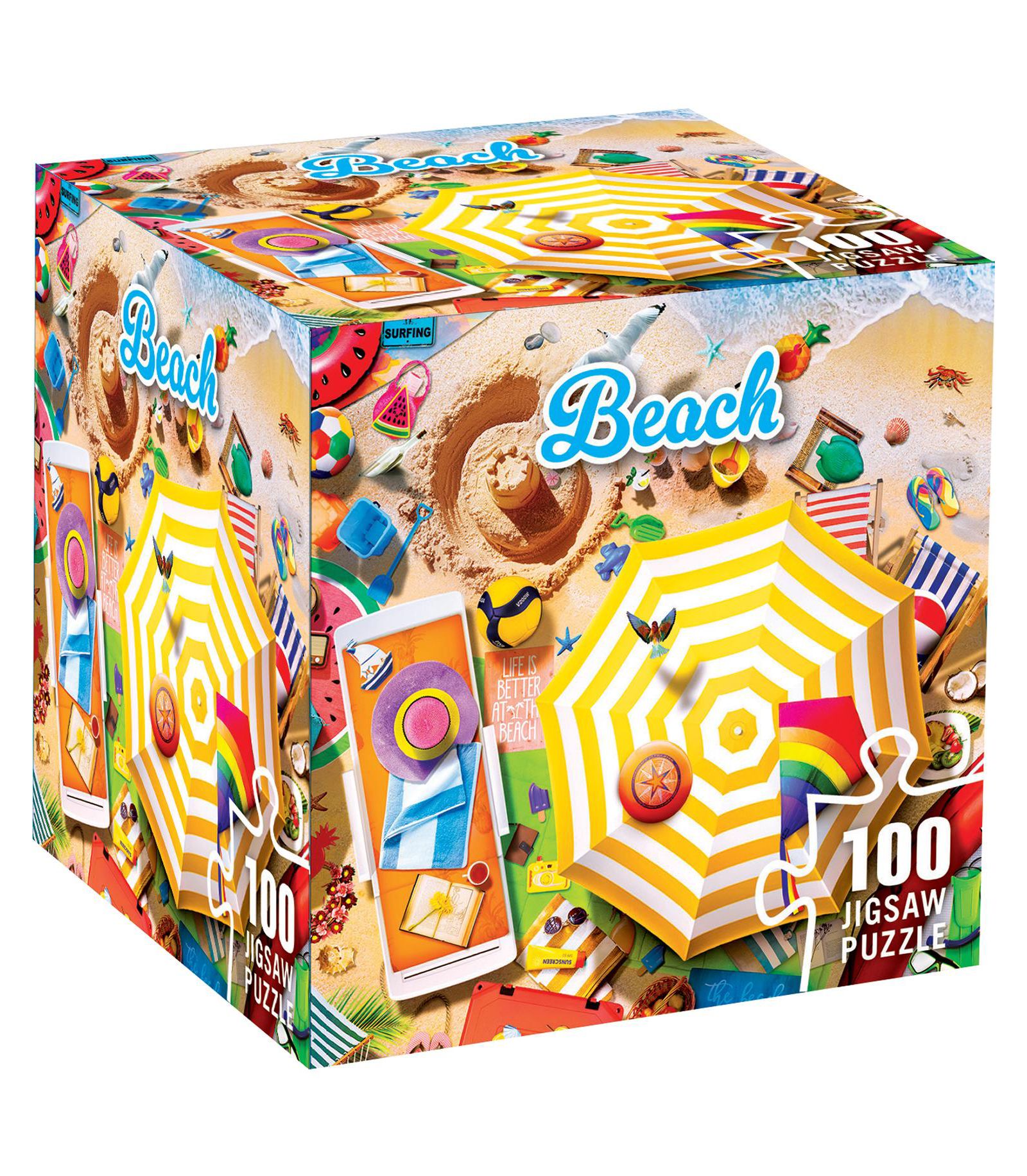 Пазл MasterPieces - Beach 100 Piece для детей