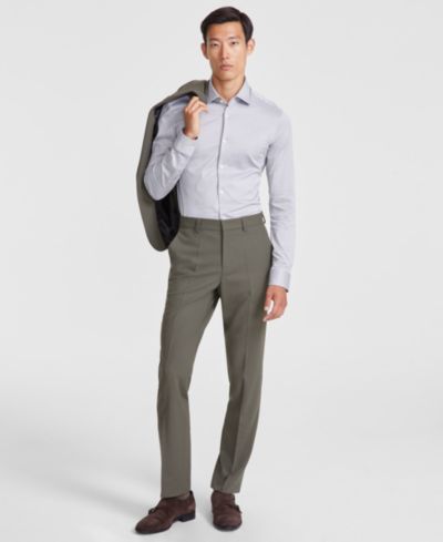 HUGO by Hugo Boss Men's Modern-Fit Solid Suit Separate Pants