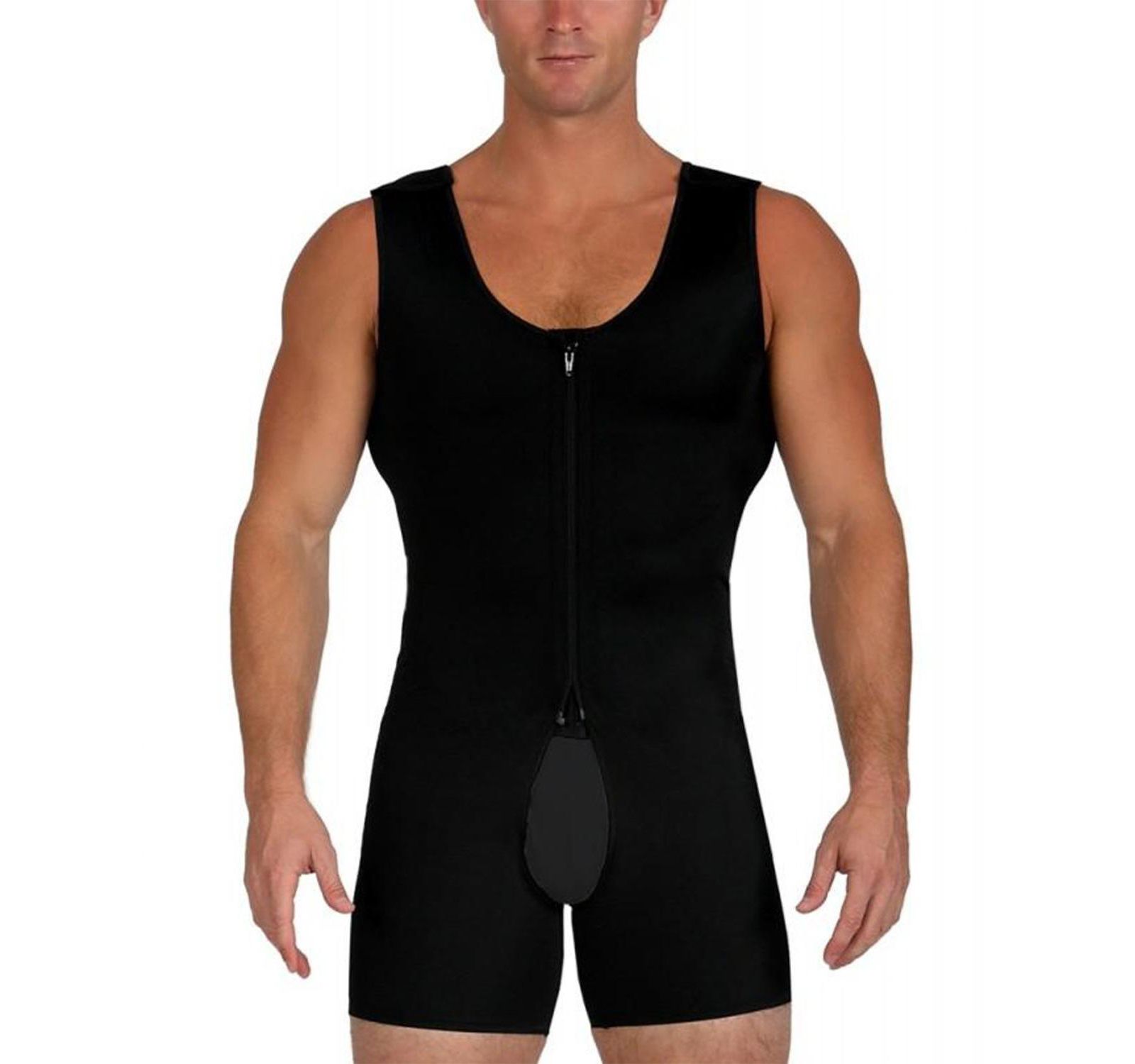Instaslim Men's Stretch Bodyshorts with Open Crotch