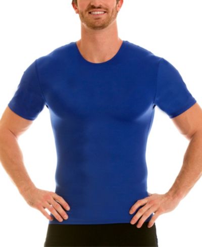 Мужская компрессионная футболка Instaslim Activewear с коротким рукавом и круглым вырезом