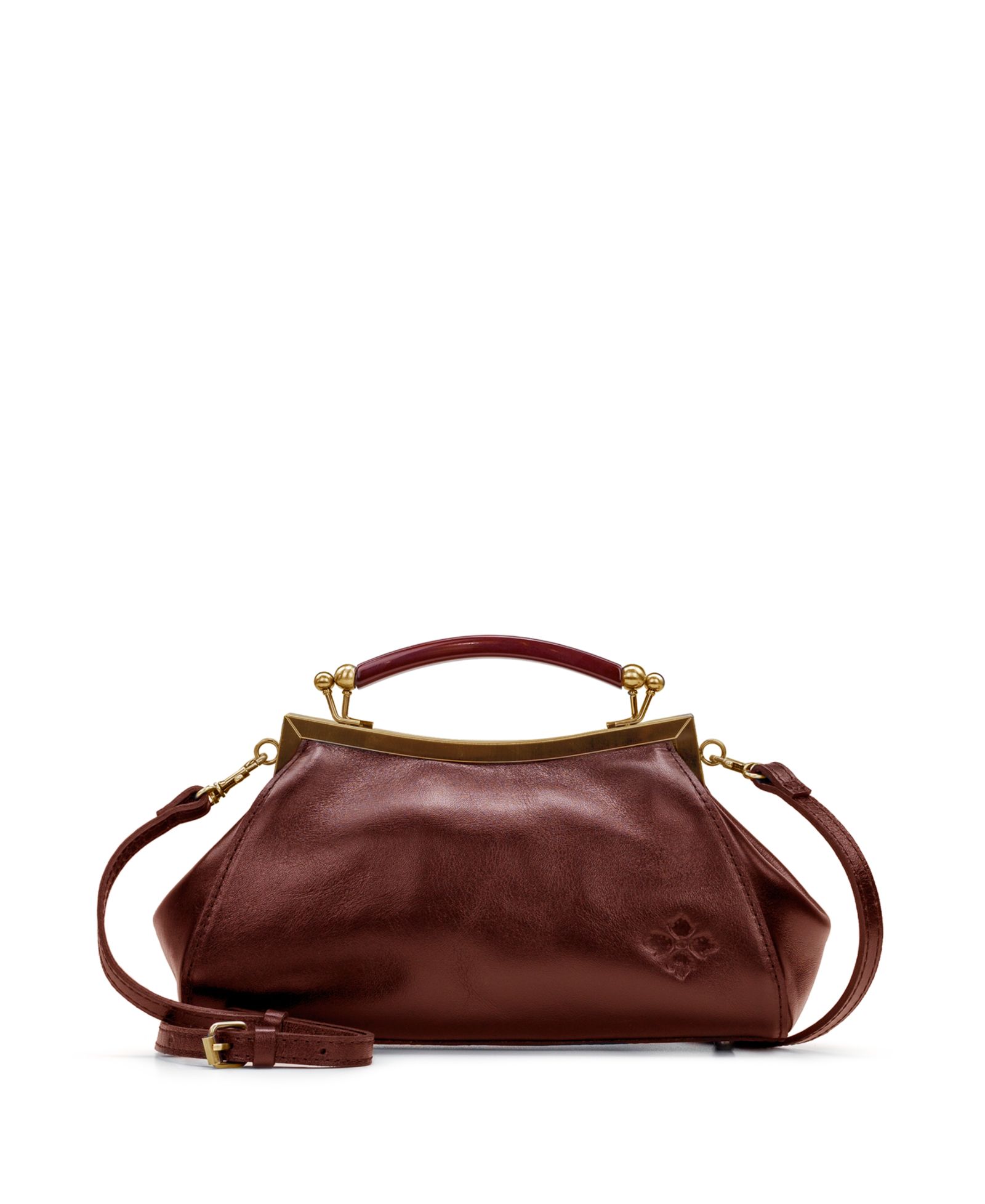 Patricia Nash Kelmscott Small Leather Frame Crossbody Bag