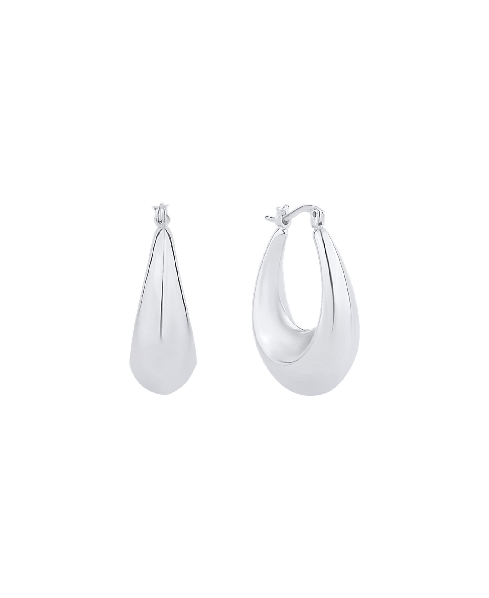 Серьга-кольцо And Now This 18K Gold Plated или Silver Plated Hoop Earring