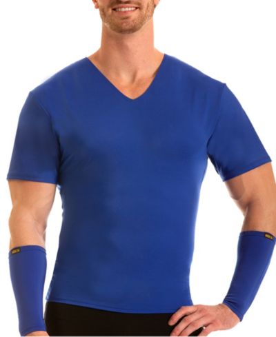 Мужская футболка Instaslim Big & Tall Compression Activewear Short Sleeve V-Neck