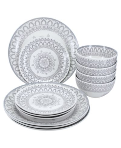 BIA Cordon Bleu Arabesque 12-Piece Dinnerware Set, Service for 4