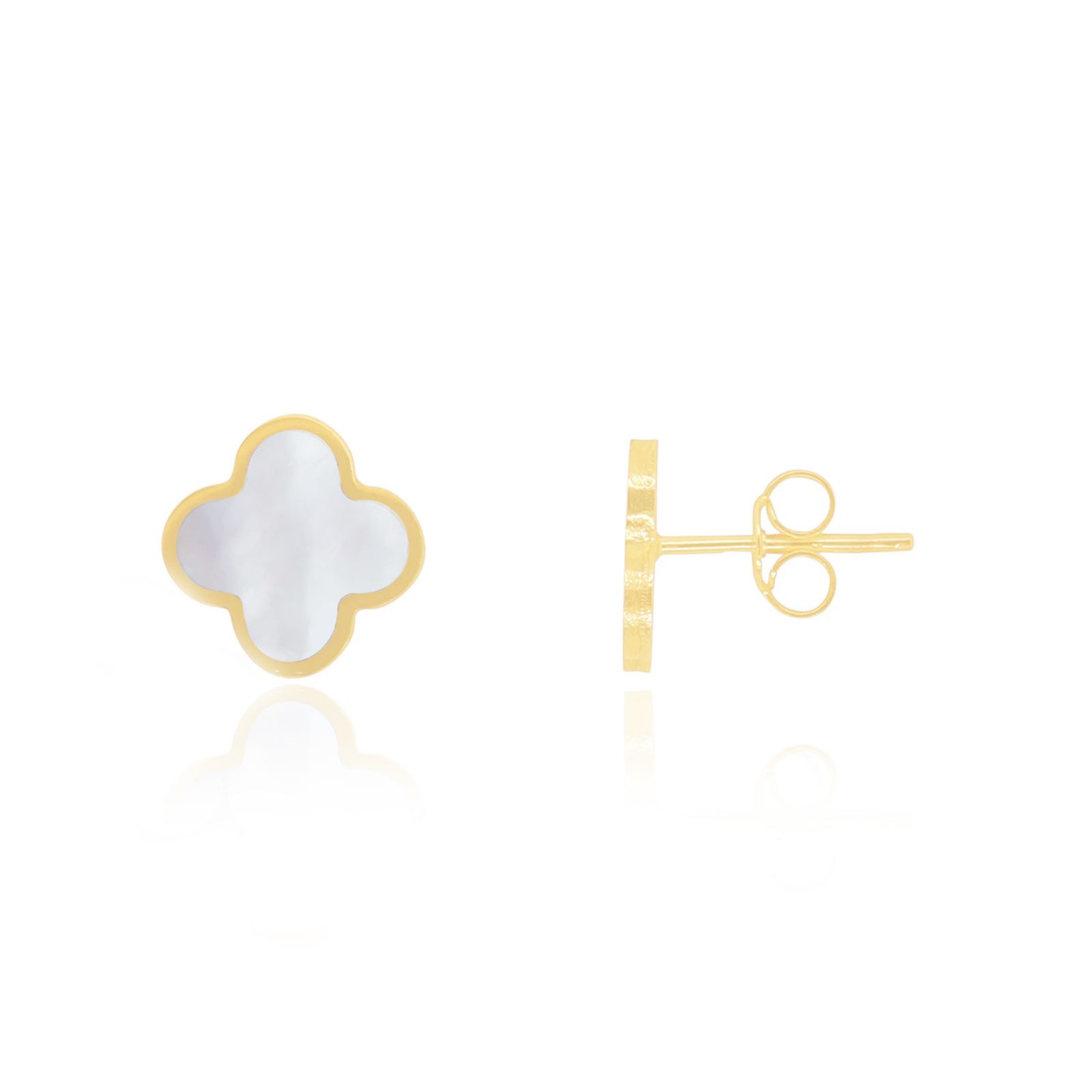 Серьги-гвоздики The Lovery Mother of Pearl Clover Stud Earrings