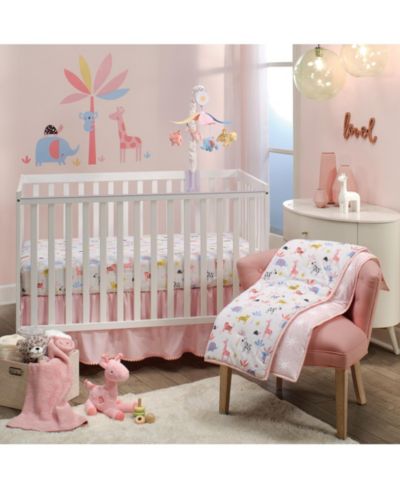 Детский комплект постельного белья Lambs & Ivy Snuggle Jungle из хлопкового трикотажа, 5 предметов