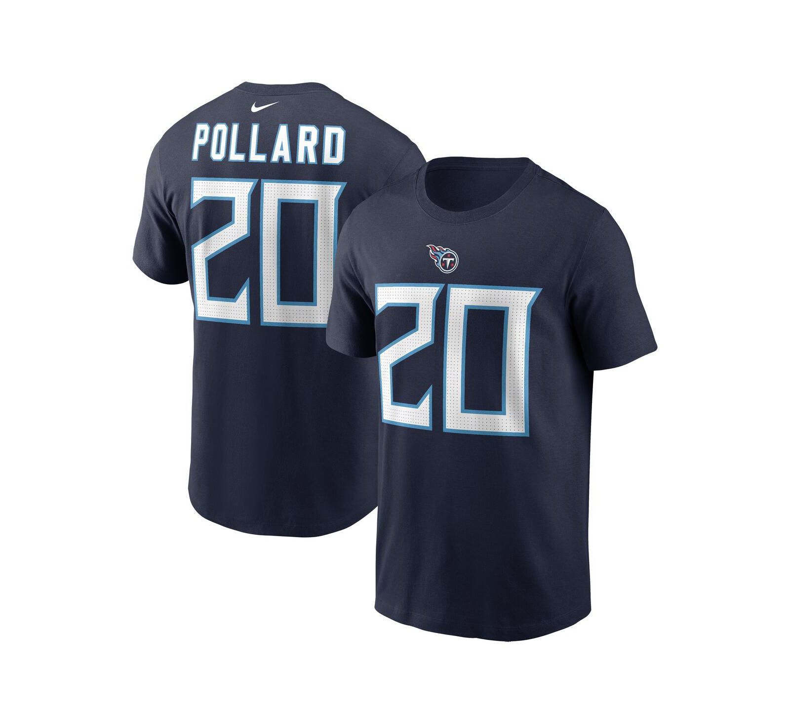 Nike Men's Tony Pollard Navy Tennessee Titans Player Name & Number T-Shirt