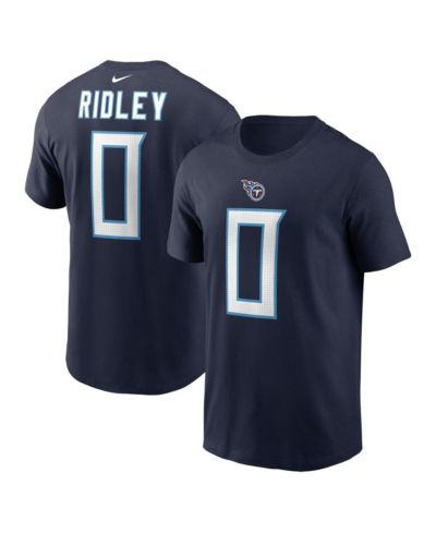 Nike Men's Calvin Ridley Navy Tennessee Titans Player Name & Number T-Shirt