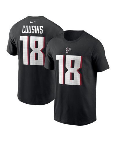 Nike Men's Kirk Cousins Black Atlanta Falcons Player Name & Number T-Shirt