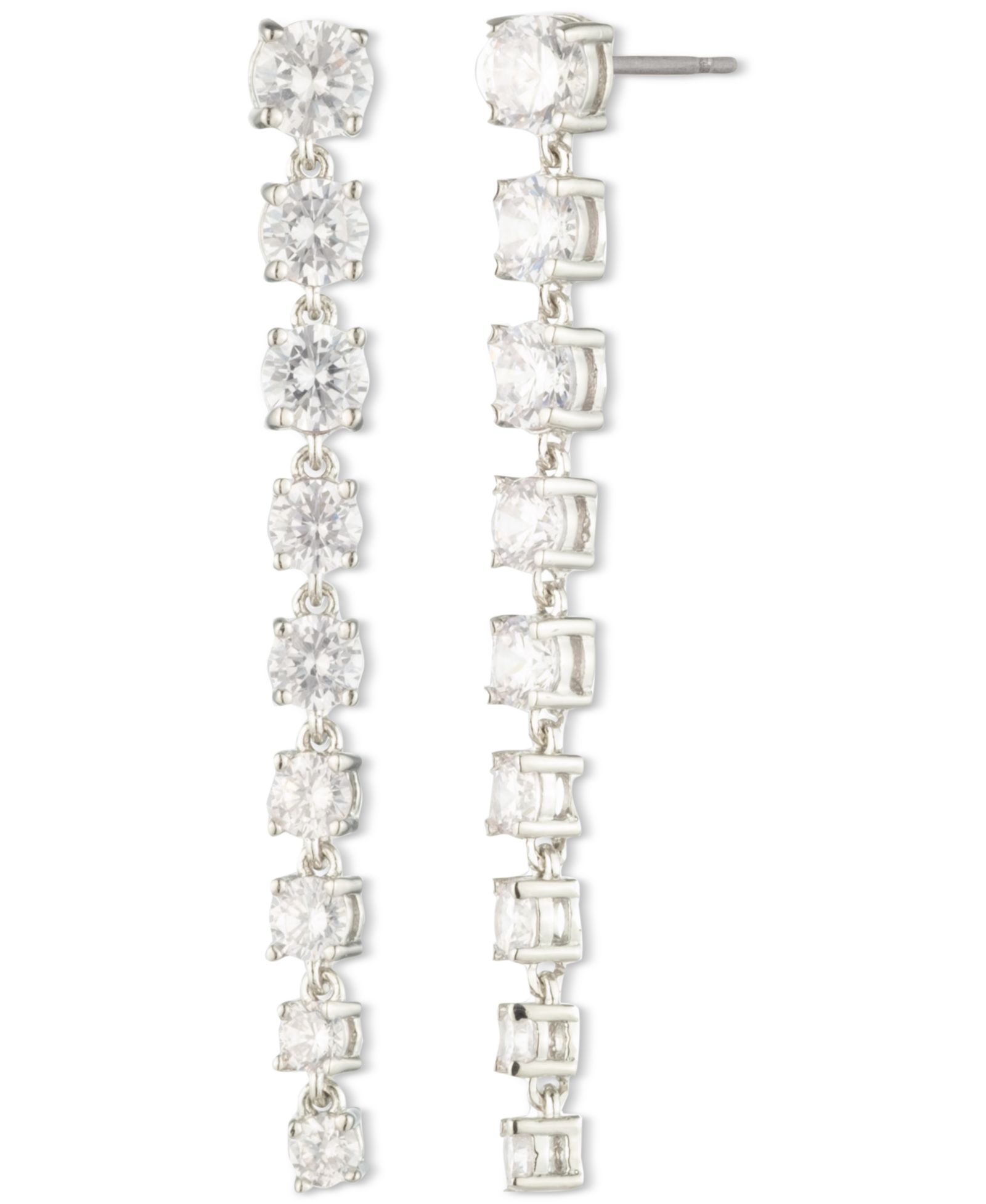 Marchesa Cubic Zirconia Linear Drop Earrings