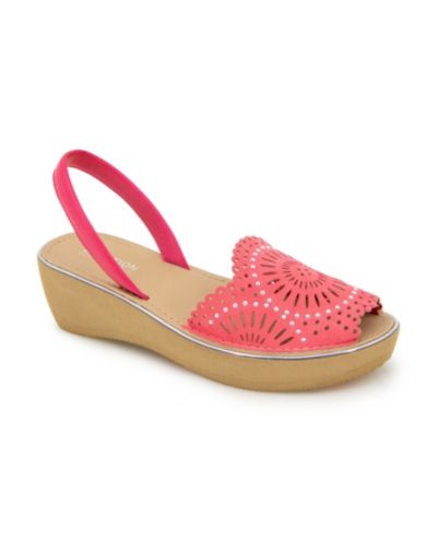 Kenneth Cole Reaction Women's Fine Glass Laser Wedge Sandals