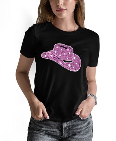 Футболка LA Pop Art Women's Word Art Cowgirl Hat