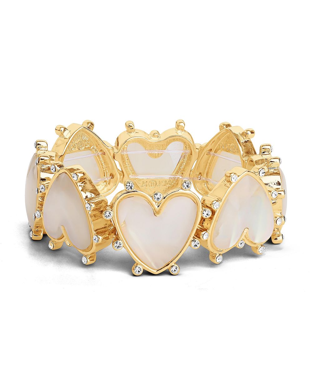 Женский браслет Jessica Simpson Heart с отделкой стразами