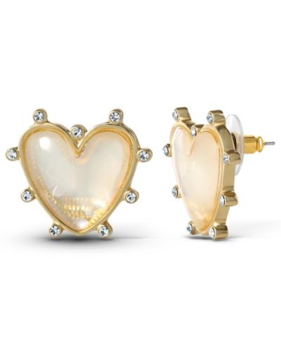 Jessica Simpson Женские серьги-гвоздики Heart в золотом цвете