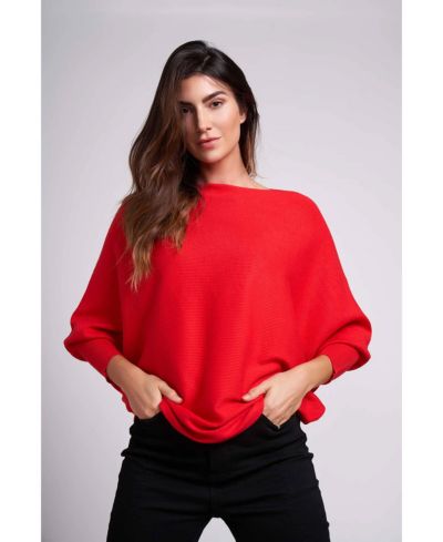 Caldwell Collection Women's Ivy Oversized Dolman 3/4 Sleeve Sweater