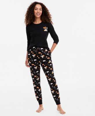 Holiday Lane Women's Halloween Party Cotton Pajama Set, Matching Family Pajamas Created for Macy's