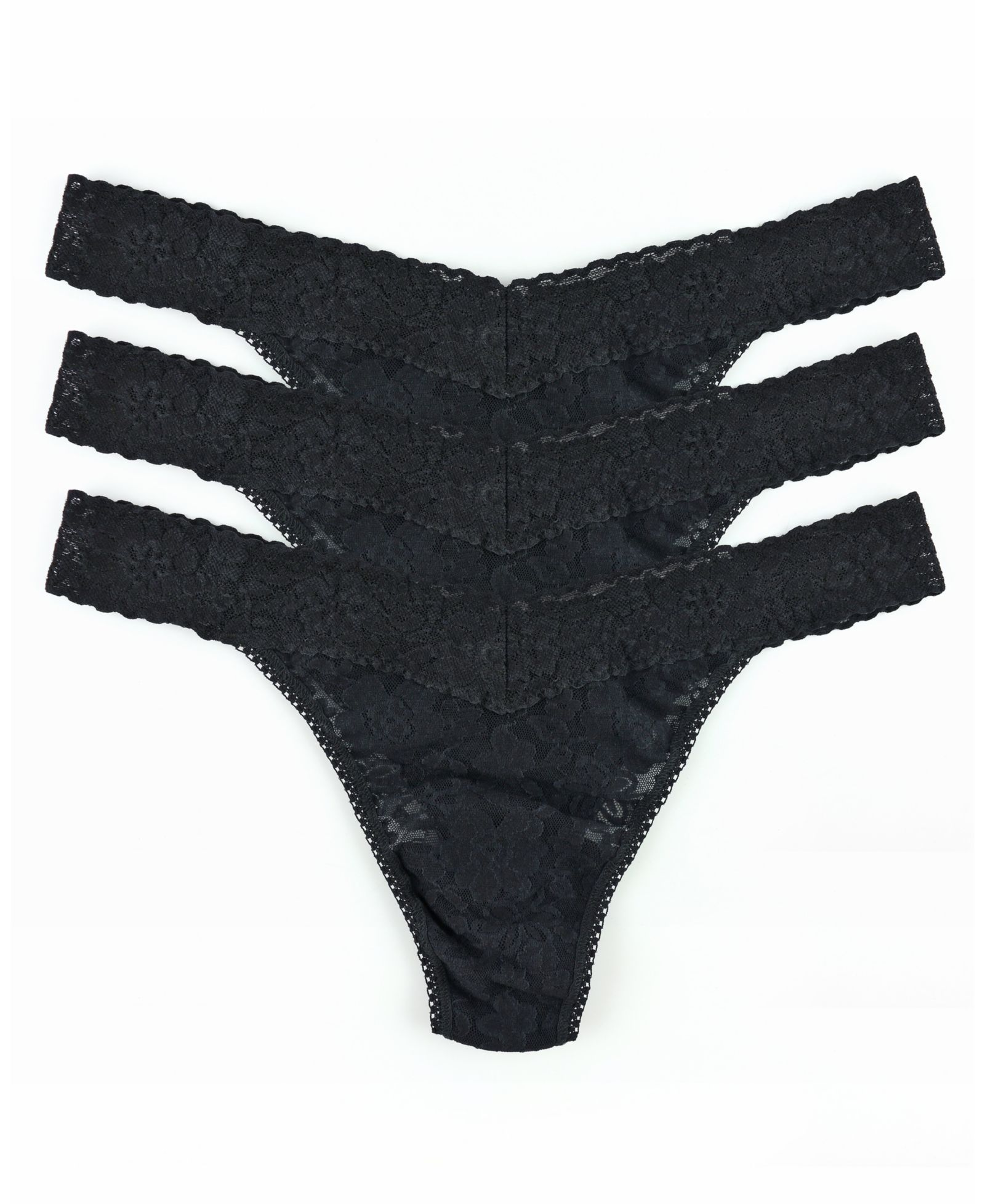 Женские стринги Hanky Panky из кружева, ежедневная коллекция, оригинальная посадка, набор из 3 штук