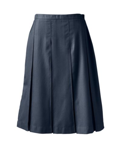 Юбка Lands' End Women's Box Pleat ниже колена