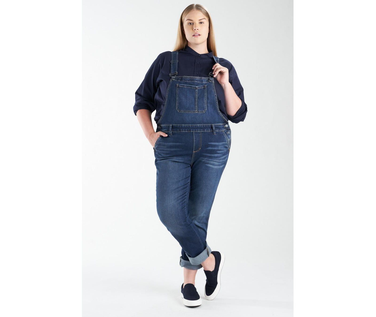 Джинсовый комбинезон Slink Jeans Plus Size