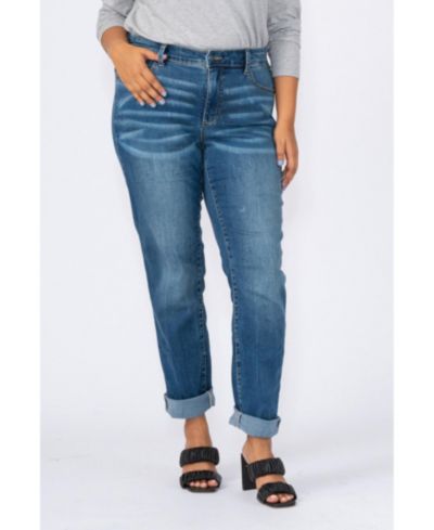 Slink Jeans Women's High Rise Boyfriend Jeans
