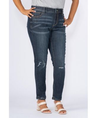 Женские узкие джинсы Slink Jeans Plus Size с высокой посадкой