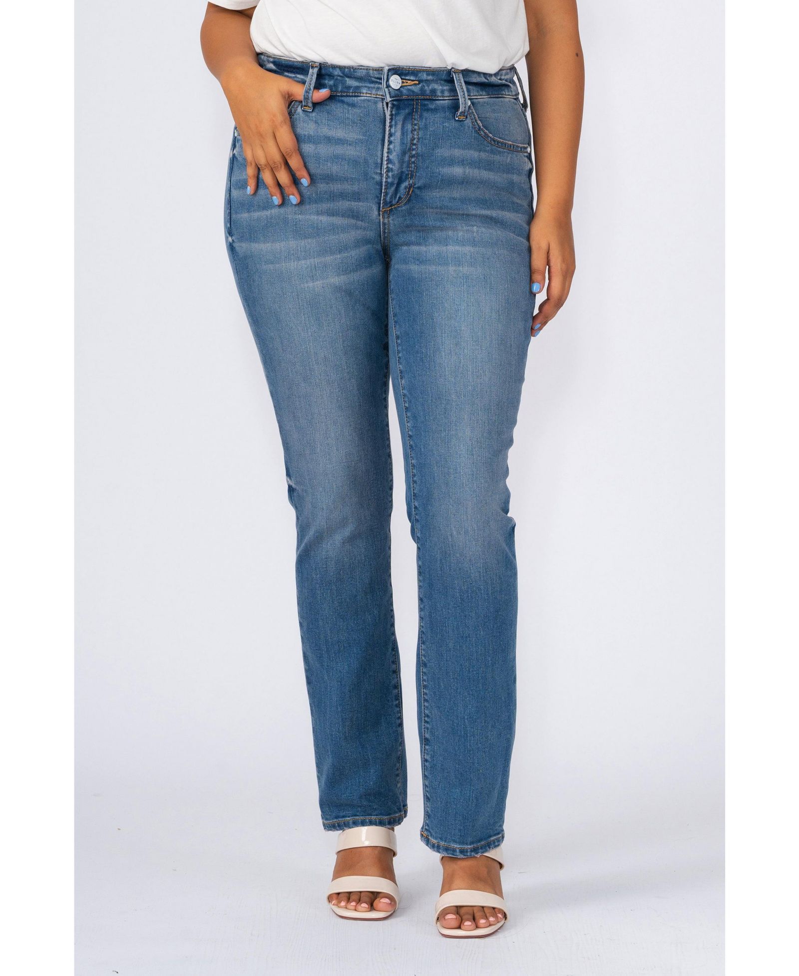 Slink Jeans Women's High Rise Straight Jeans