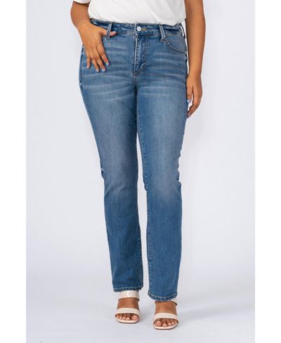 Slink Jeans Women's High Rise Straight Jeans