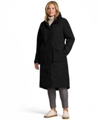 Lands' End Plus Size Squall Waterproof Insulated Winter Stadium Maxi Coat