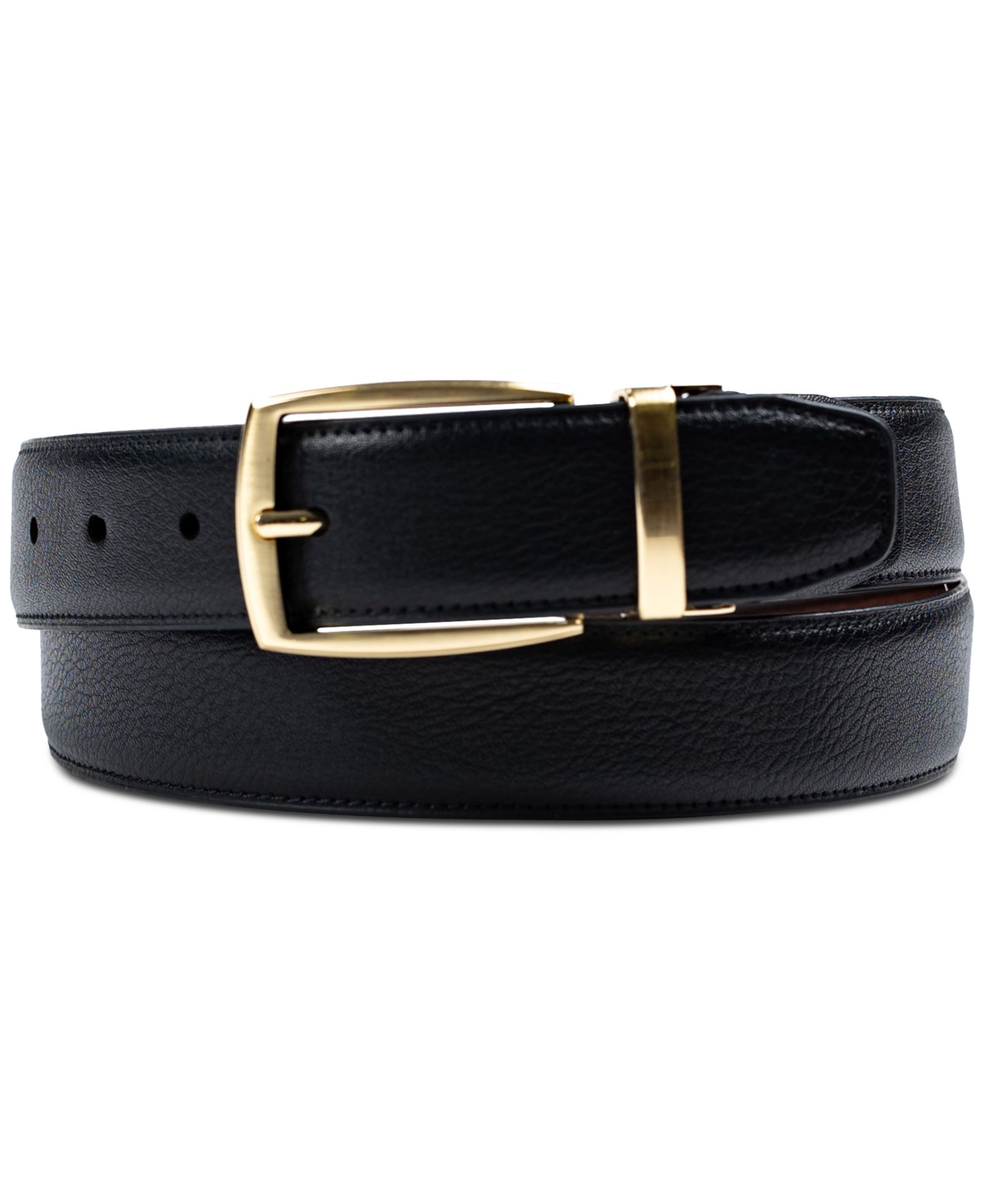 32MM Club Room Men's Reversible Pebble Belt, Created for Macy's