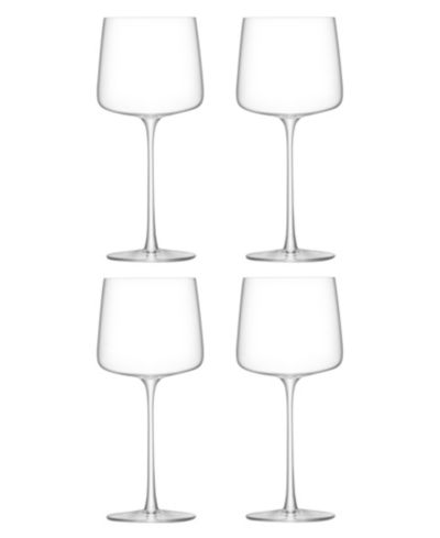 LSA International Metropolitan Red Wine Glasses, Set of 4