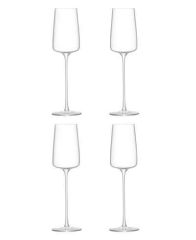 LSA International Metropolitan Champagne Flutes, Set of 4