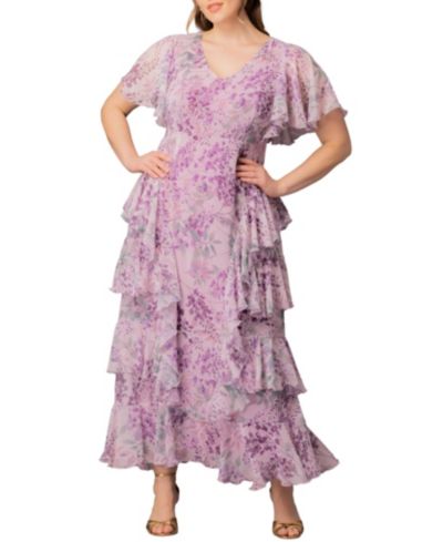 Kiyonna Plus Size Tour de Flounce Evening Gown