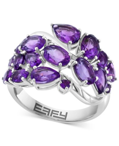 Кольцо EFFY® Garnet Mixed Cut Cluster (5-1/2 ct. t.w.) в стерлинговом серебре