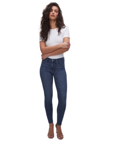 Женские джинсы Good American Skinny с завышенной талией, Regular & Plus Size