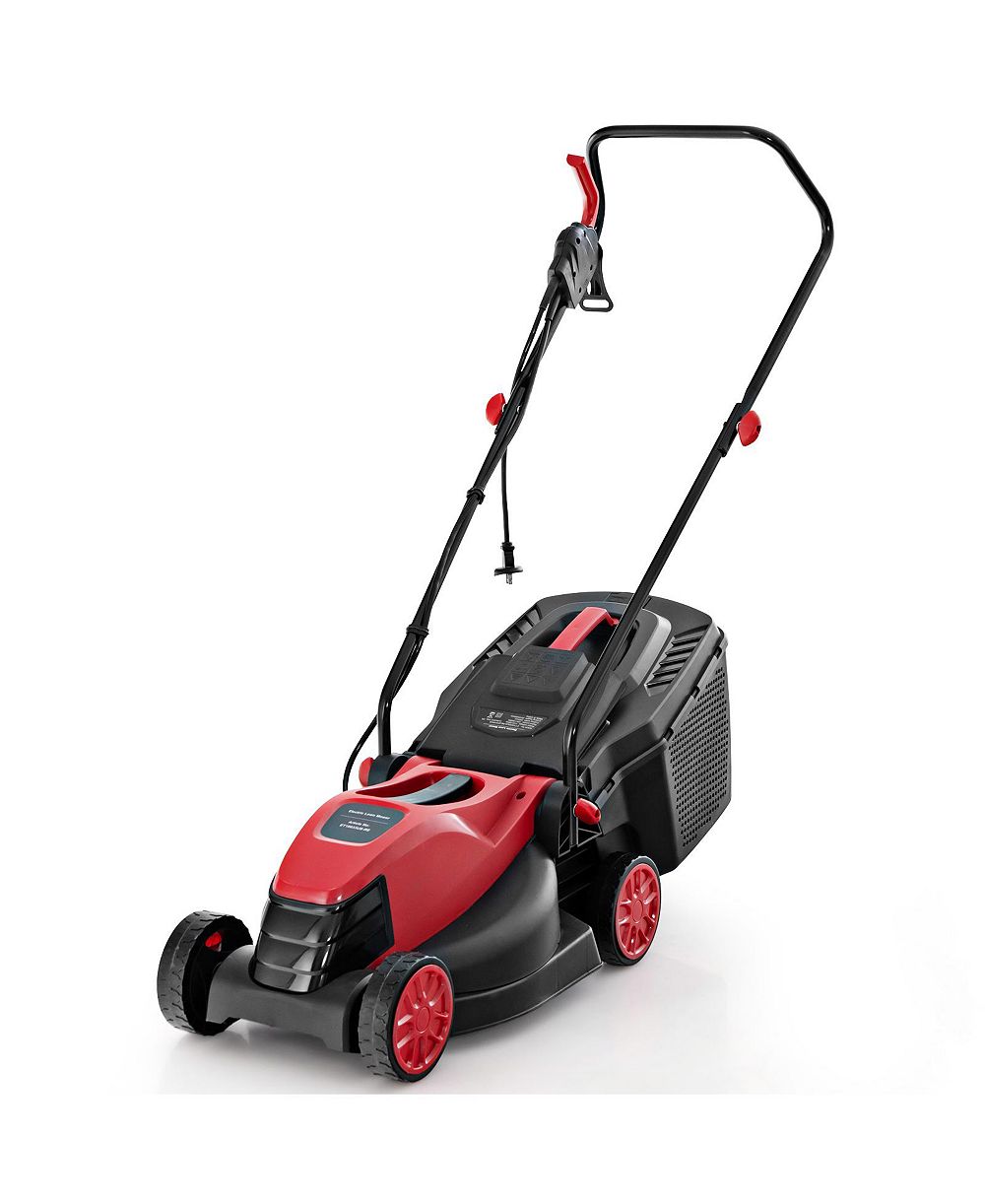 Slickblue 13-Inch Electric Corded Lawn Mower with 10 Amp Motor and Collection Box