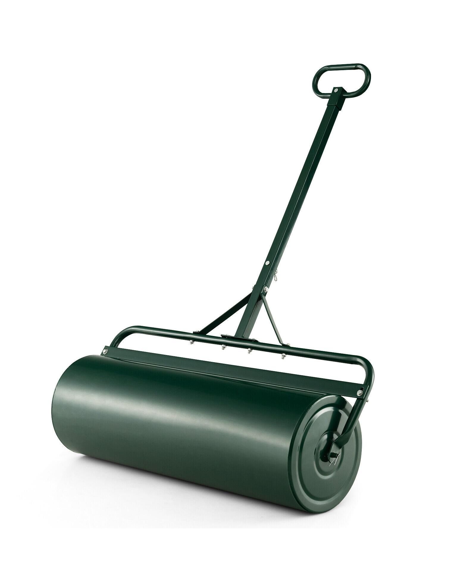 Metal Lawn Roller with Detachable Gripping Handle