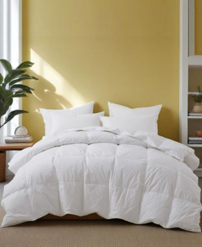 Unikome Cotton Medium Warmth Goose Feather Fiber Comforter, King