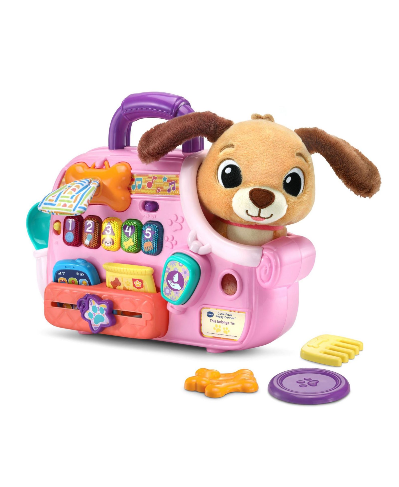 Vtech Cutie Paws Interactive Learning Light-Up 5-Piece Playset, Ages 12-24 Months