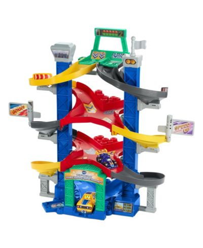 Vtech Dueling Spinning Spirals Battery-Operated Crash Zones Raceway and Toy Vehicles, 2-Piece Set