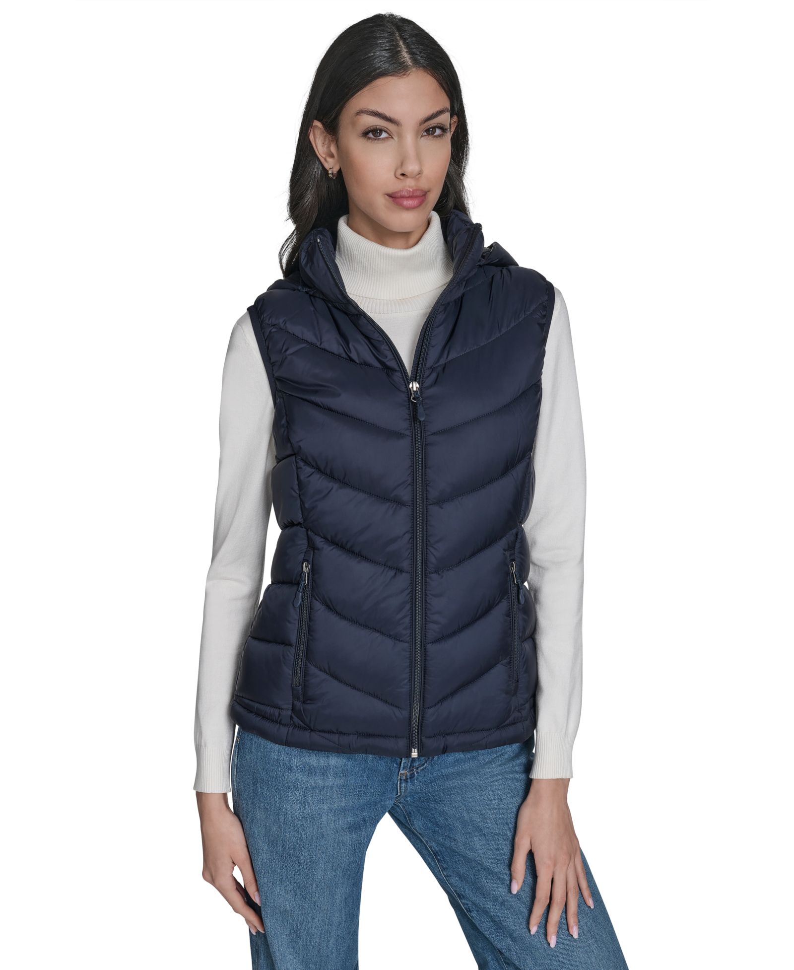Charter Club Women's Packable Hooded Puffer Vest, Created for Macy's