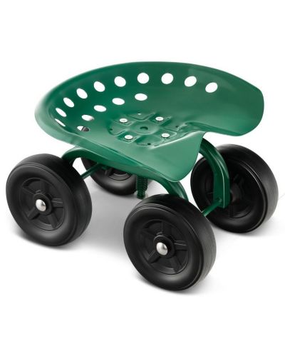 Rolling Garden Stool with 360 Degree Swivel Seat for Gardening and Yard Work